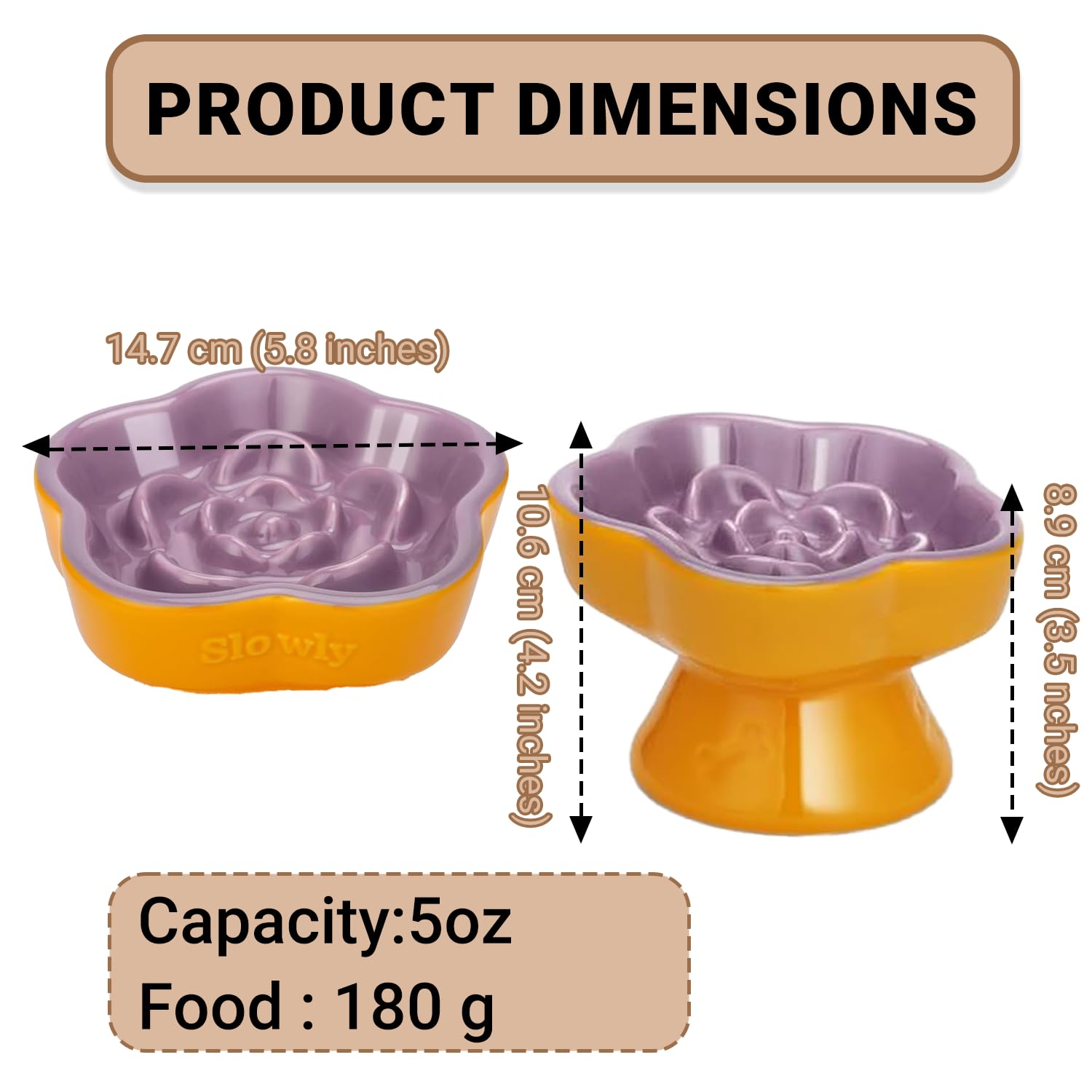 ZHUIYIWIN Anti-Slinging Bowl for Dogs Anti Sling Bowl, Dog Bowl - Image 3