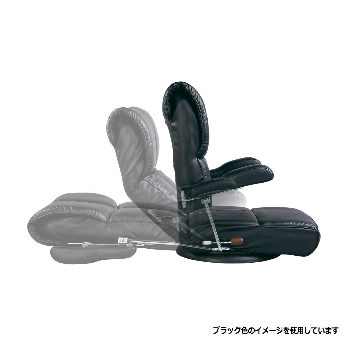 Amazon｜ミヤタケ(宮武製作所) スーパーソフトレザー座椅子 ブラック 