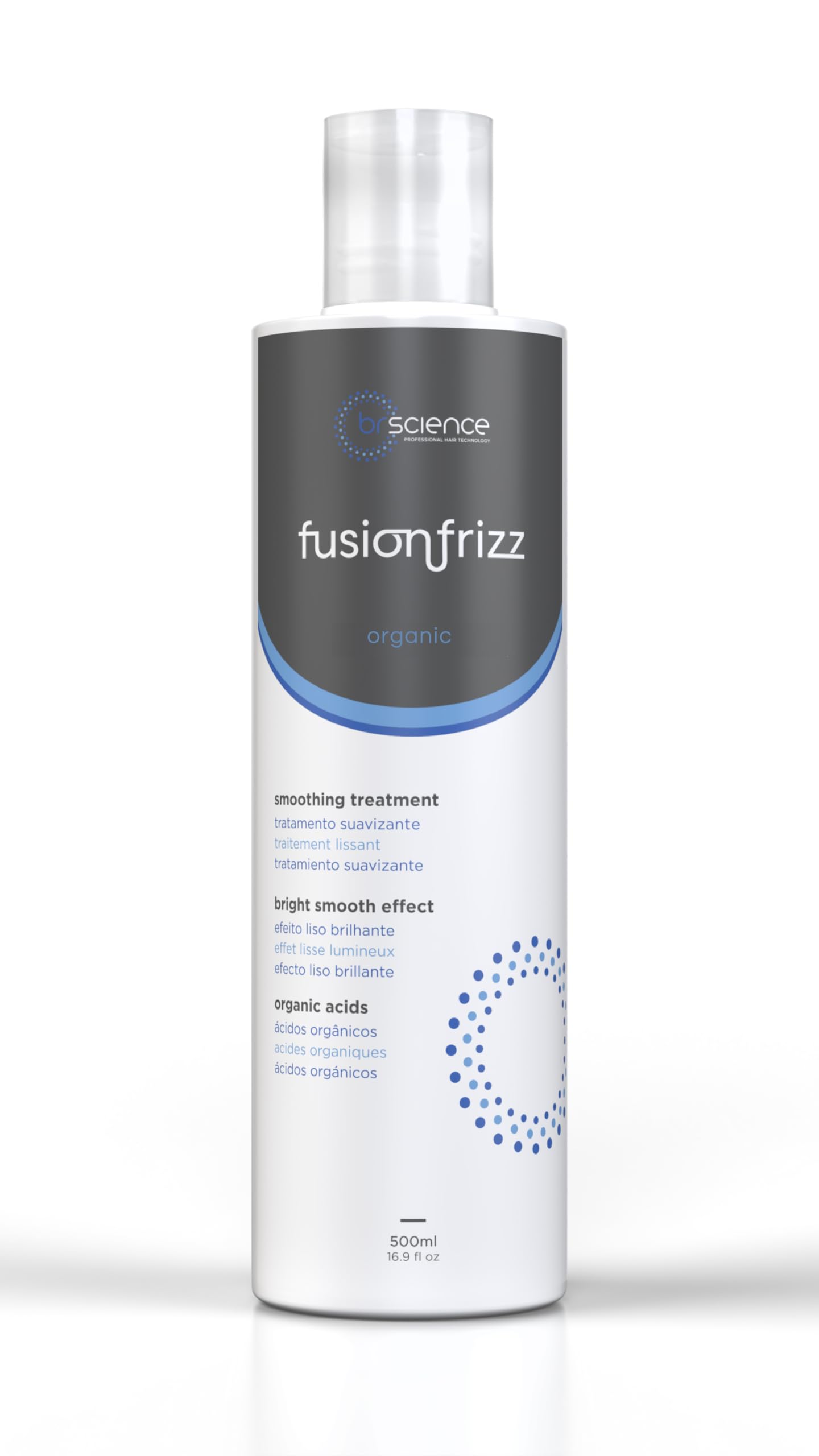 Brscience Fusionfrizz Organic Keratin Treatment - Professional Hair Smoothing & Brightening Solution, 500ml