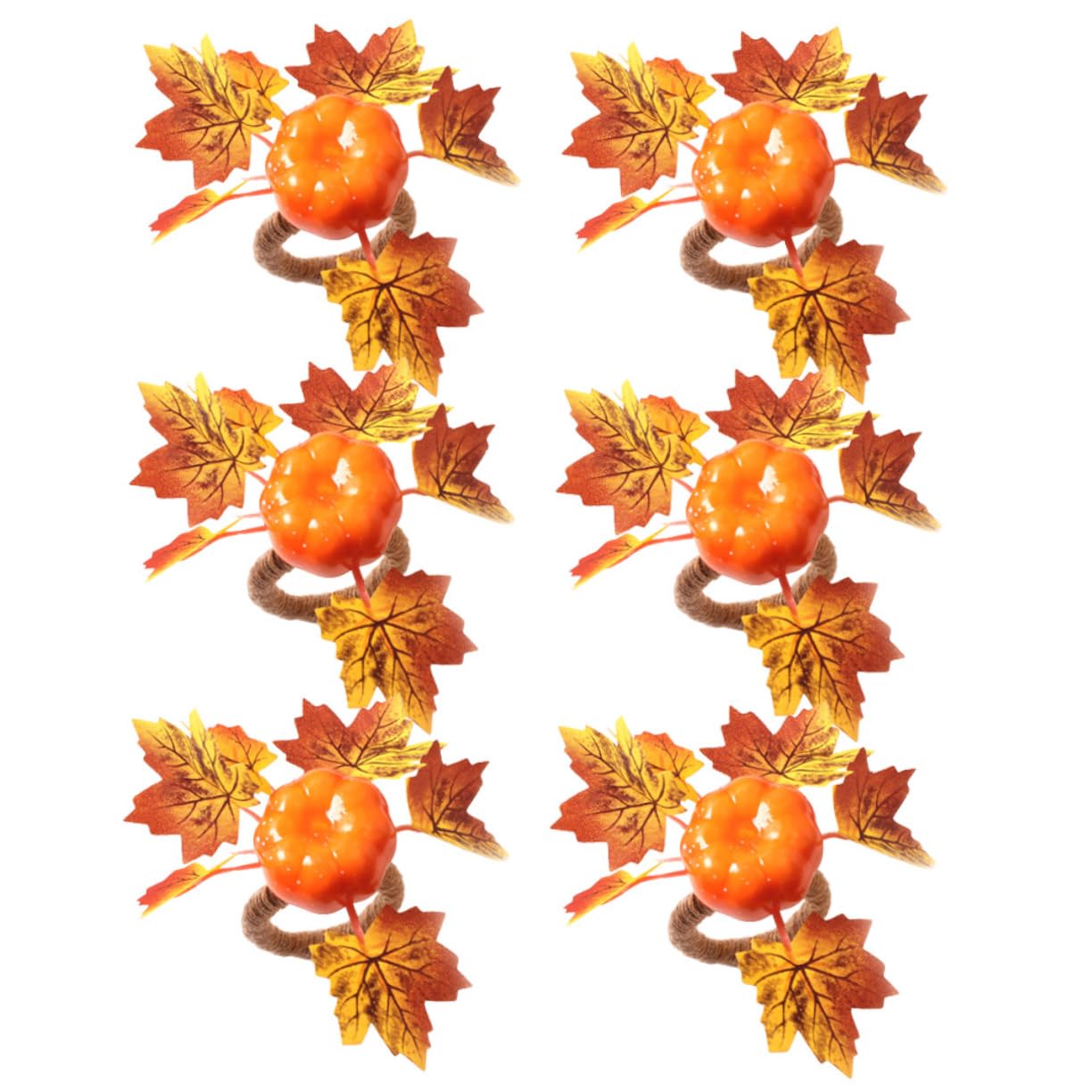 IMIKEYA 3 Sätze Kürbis Serviettenknöpfe Thanksgiving-Serviette Kürbisring Tischdeko Herbst Herbstliche Tischdeko Dekorative Serviettenringe Dekorative Serviettenschnalle Schaum 6 Stück * 3