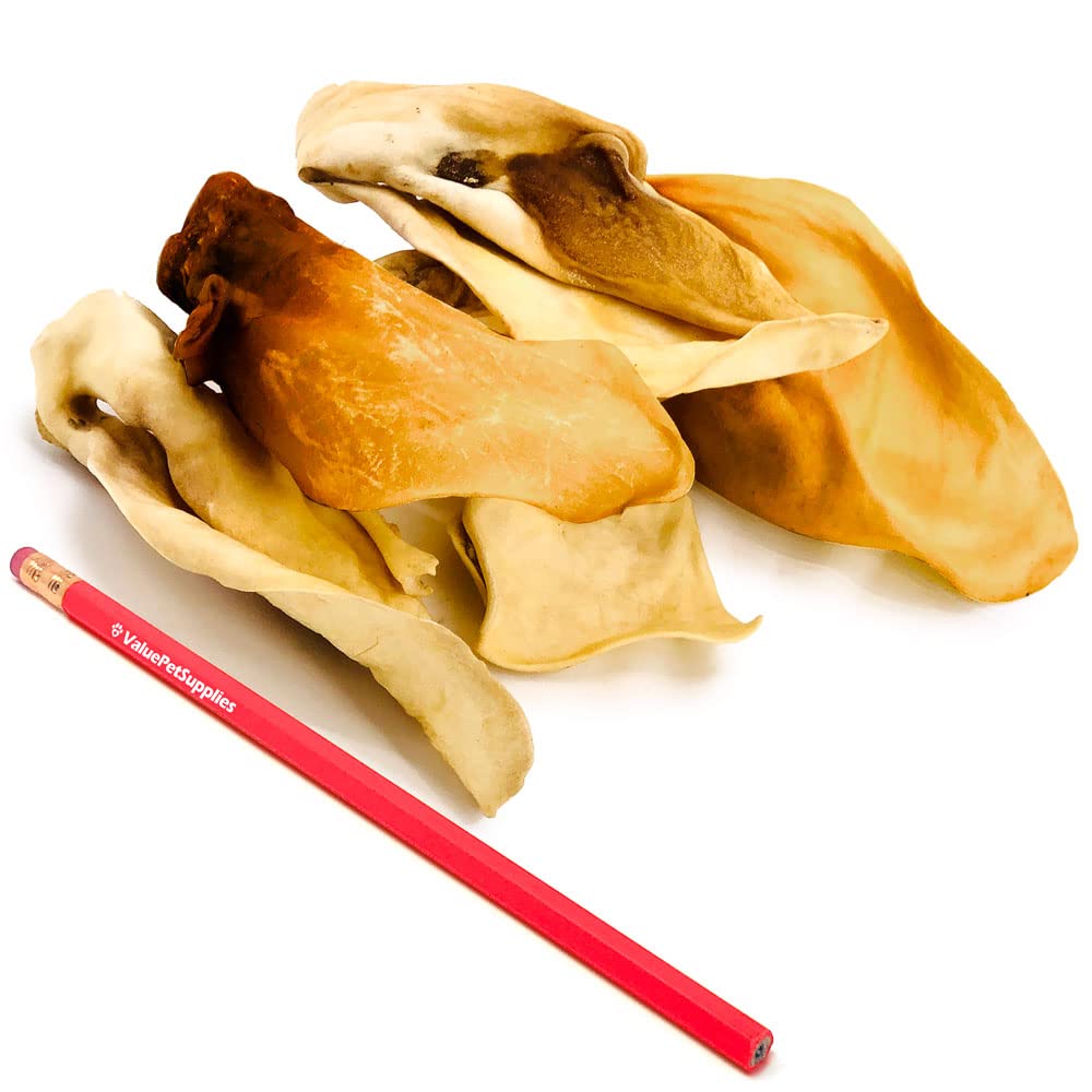 Red Barn Cow Ears Barkworthies 12-Pack Natural Cow Ear Dog Chews
