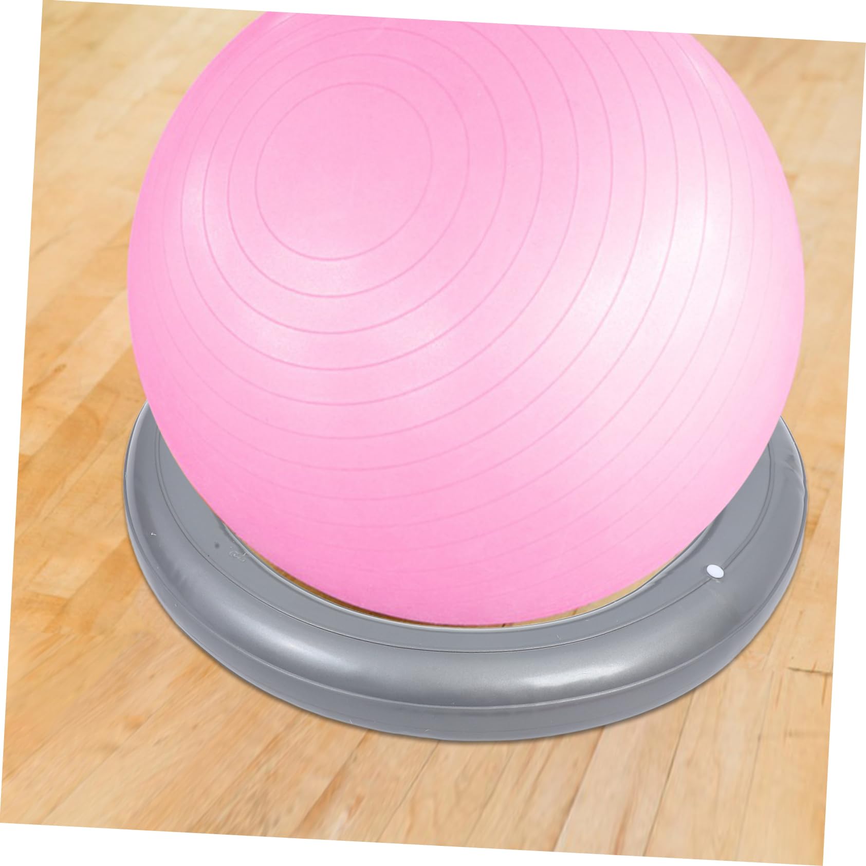 iplusmile Base Circolare per Palla Yoga e Fitness in PVC, Supporto Fisso | Anello Stabile per Casa e Palestra, Fissaggio Antiscoppio, Uso Versatile per Palla da Esercizio