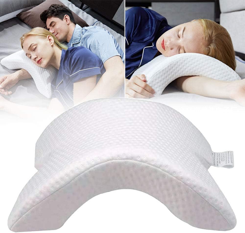 Ambility Memory Foam Pillow Pillows for Sleeping Arm Pillow Slow Rebound Anti-hand Numb Cuddle Pillow Memory Foam Travel Arched Shaped U Pillow Health Care Memory Foam Pillows for Sleeping