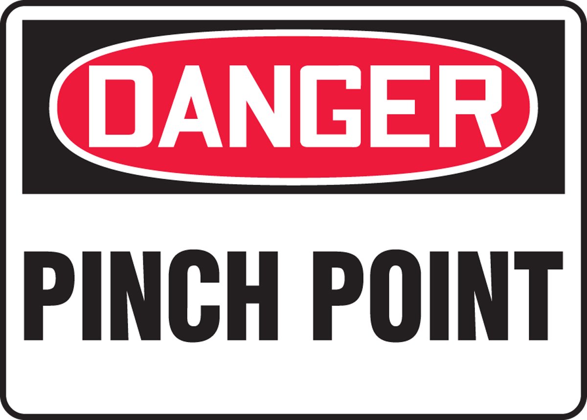 Signalétique danger pincement pour éviter les accidents de machine - 2