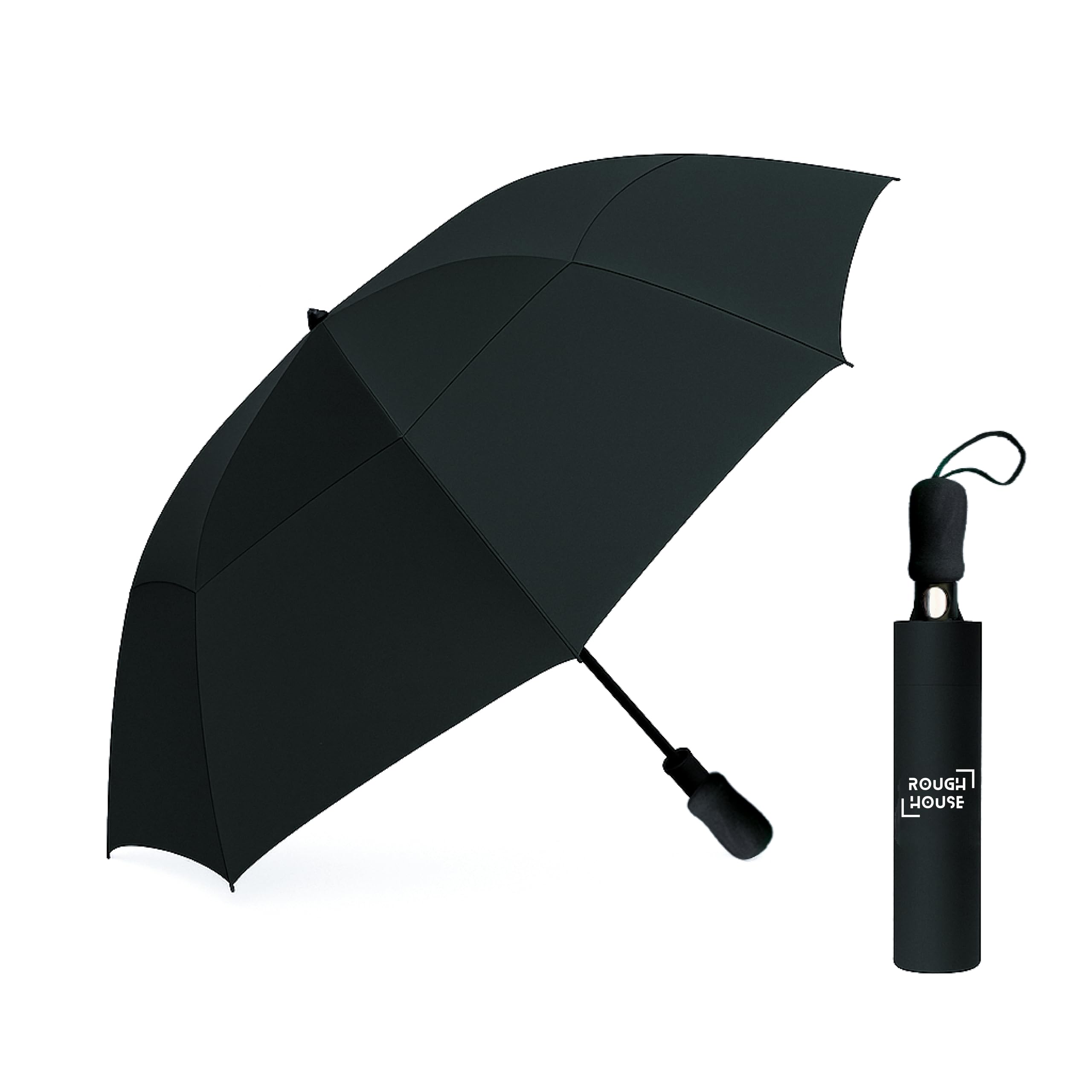 Foldable Golf Umbrella – Windproof, Tri-Fold Large Umbrella for Men & Women | Stylish & Portable | All-Weather Protection for Rain, Sun, Travel, & Outdoor Use