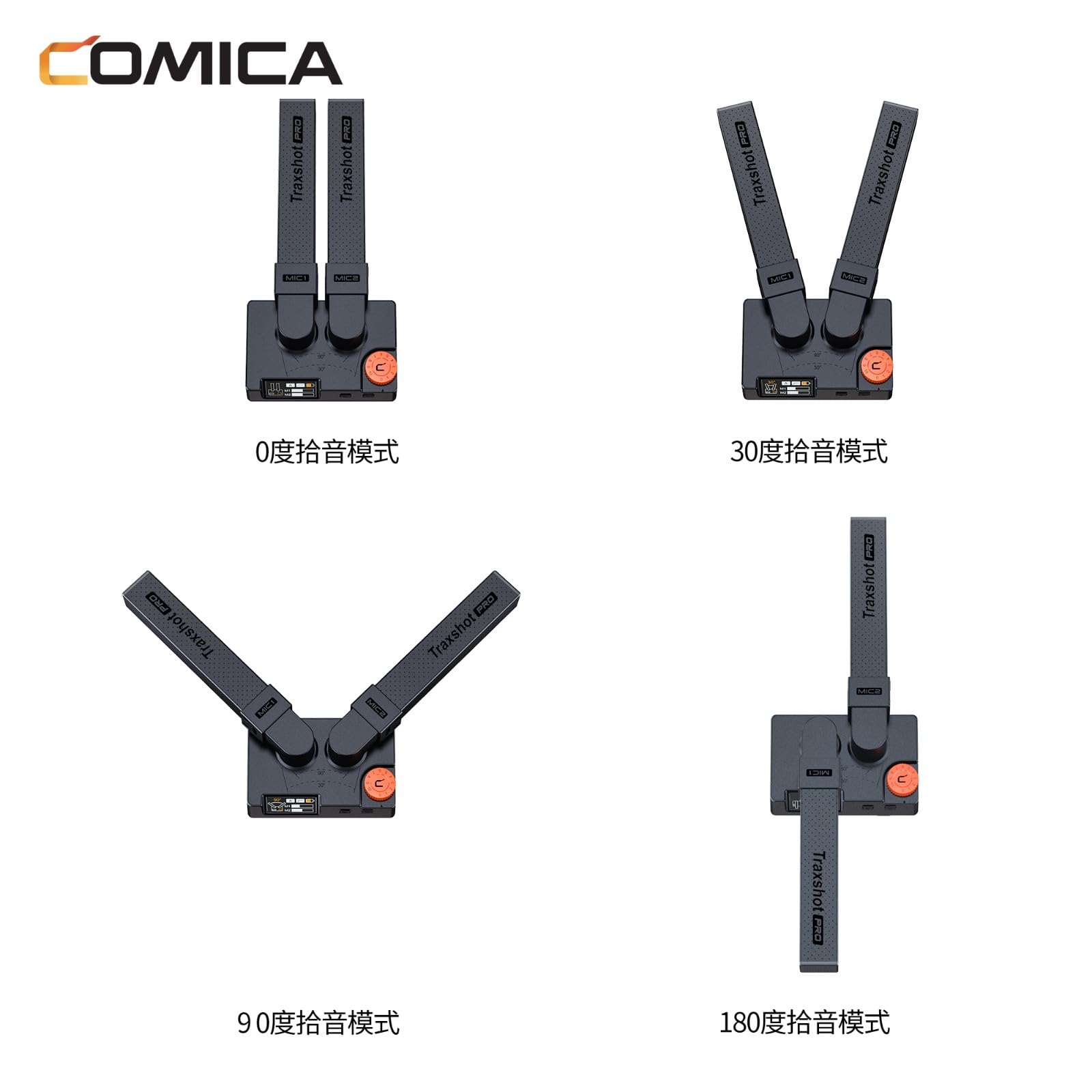 COMICA Traxshot 【pro】 Comica Traxshot PRO Super Cardioide Transformável All-in-One