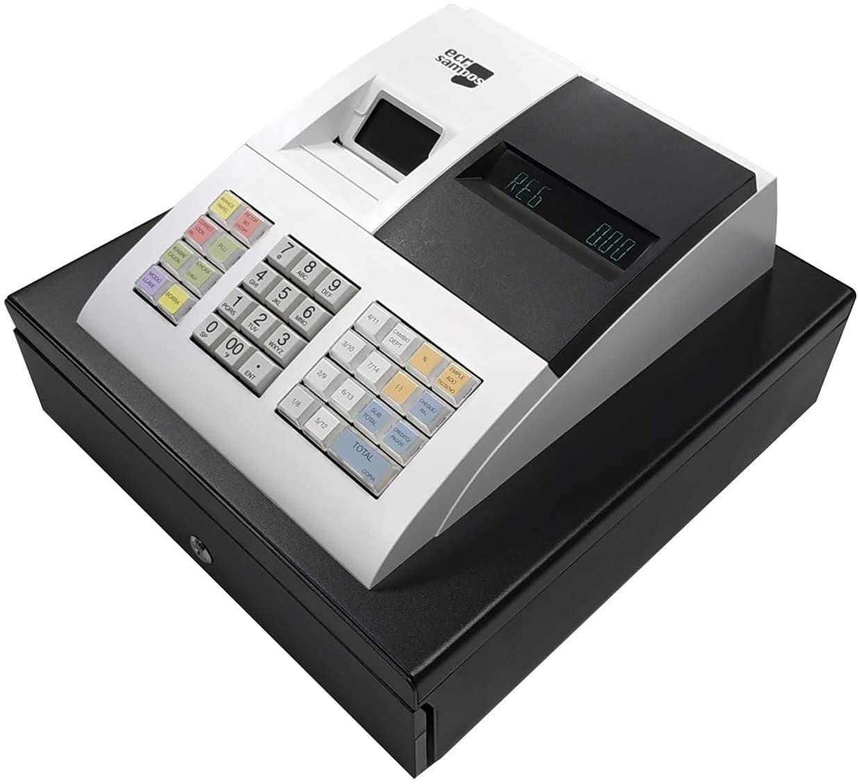 CAJA REGISTRADORA ECR SAMPOS ER-057S, Blanca, Cajón Pequeño (No válida para VERIFACTU o TICKETBAI)