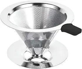 Coador Filtro De Café Inox 103 Peneira Sem Uso De Papel Aço Reutilizável Dúravel Premium