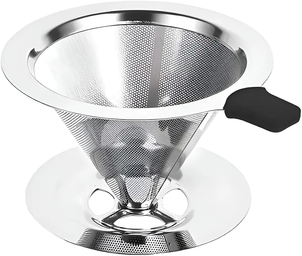 Coador Filtro De Café Inox 103 Peneira Sem Uso De Papel Aço Reutilizável Dúravel Premium