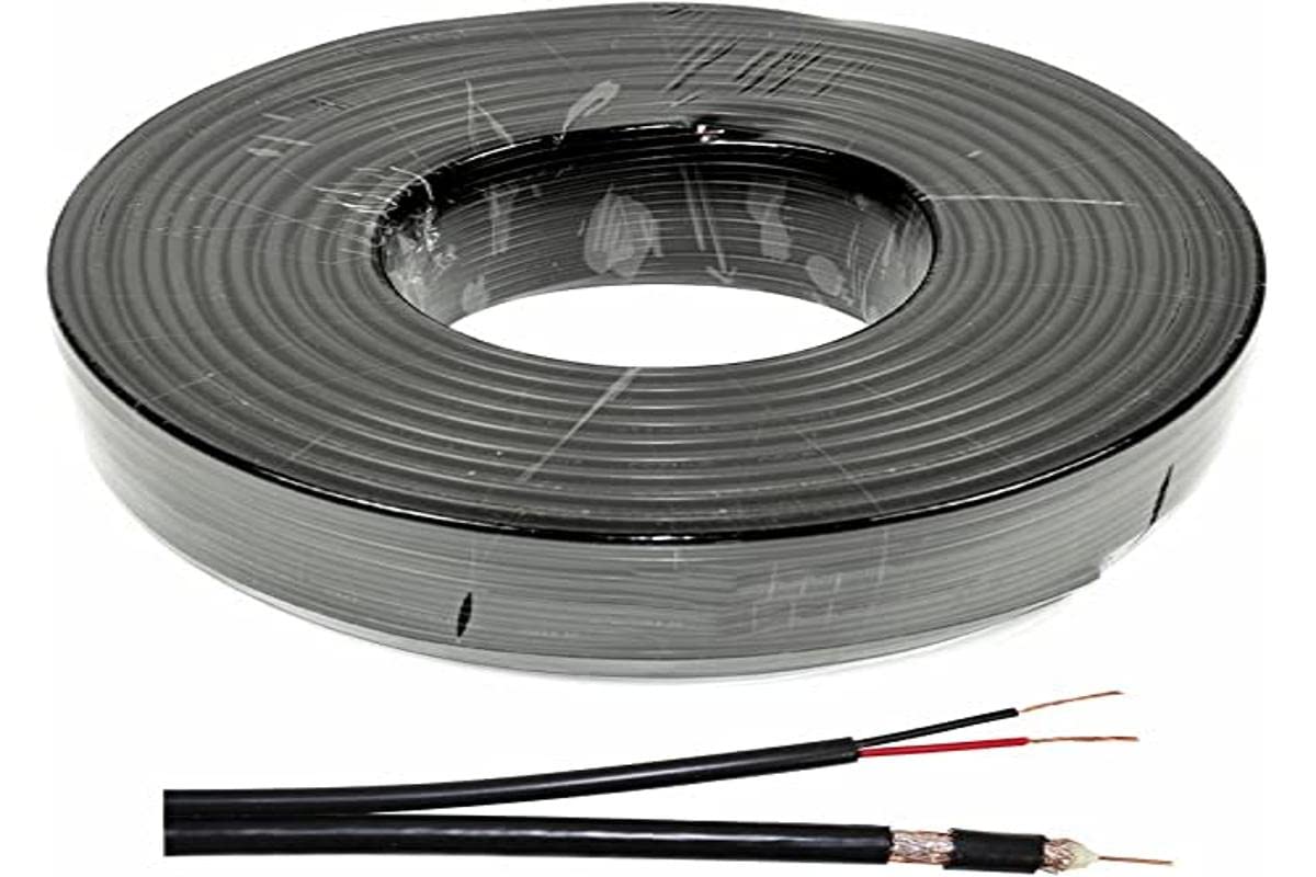 PNI Video Power Cable CCTV-B 100M for CCTV Surveillance Cameras, 100 m Reel
