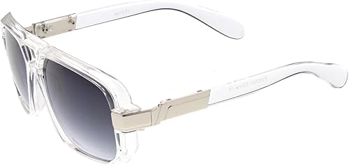 Miniatura 3 de zeroUV - Gafas de sol clásicas de aviador de plástico con marco cuadrado