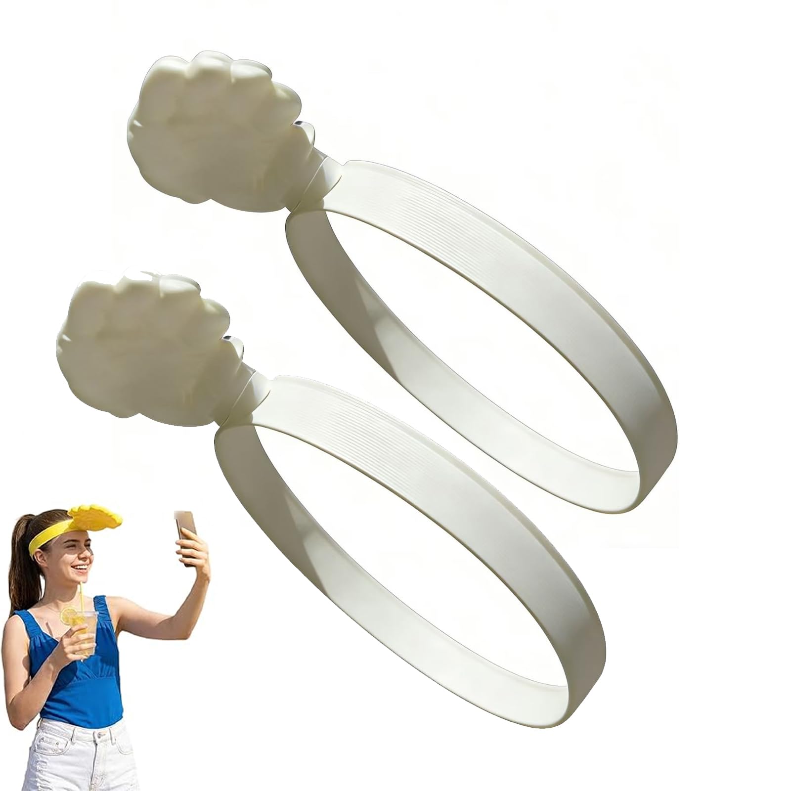 Serre-tête 3D imprimé en forme de main originale et chapeau de soleil léger