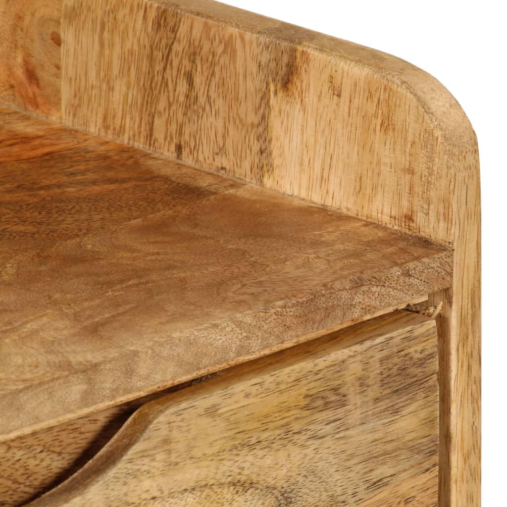 vidaXL Table de Chevet Bois de manguier Massif 40 x 30 x 59,5 cm