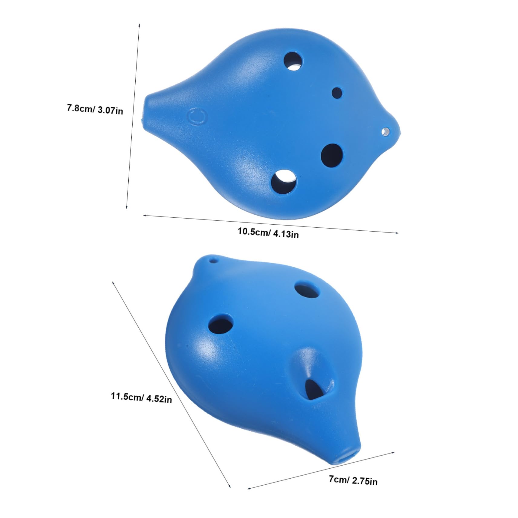 ifundom 2pcs Beginner Ocarina Portable Music Instrument for Adults Lightweight Design with Diverse Mouth Styles for Easy Learning Practice