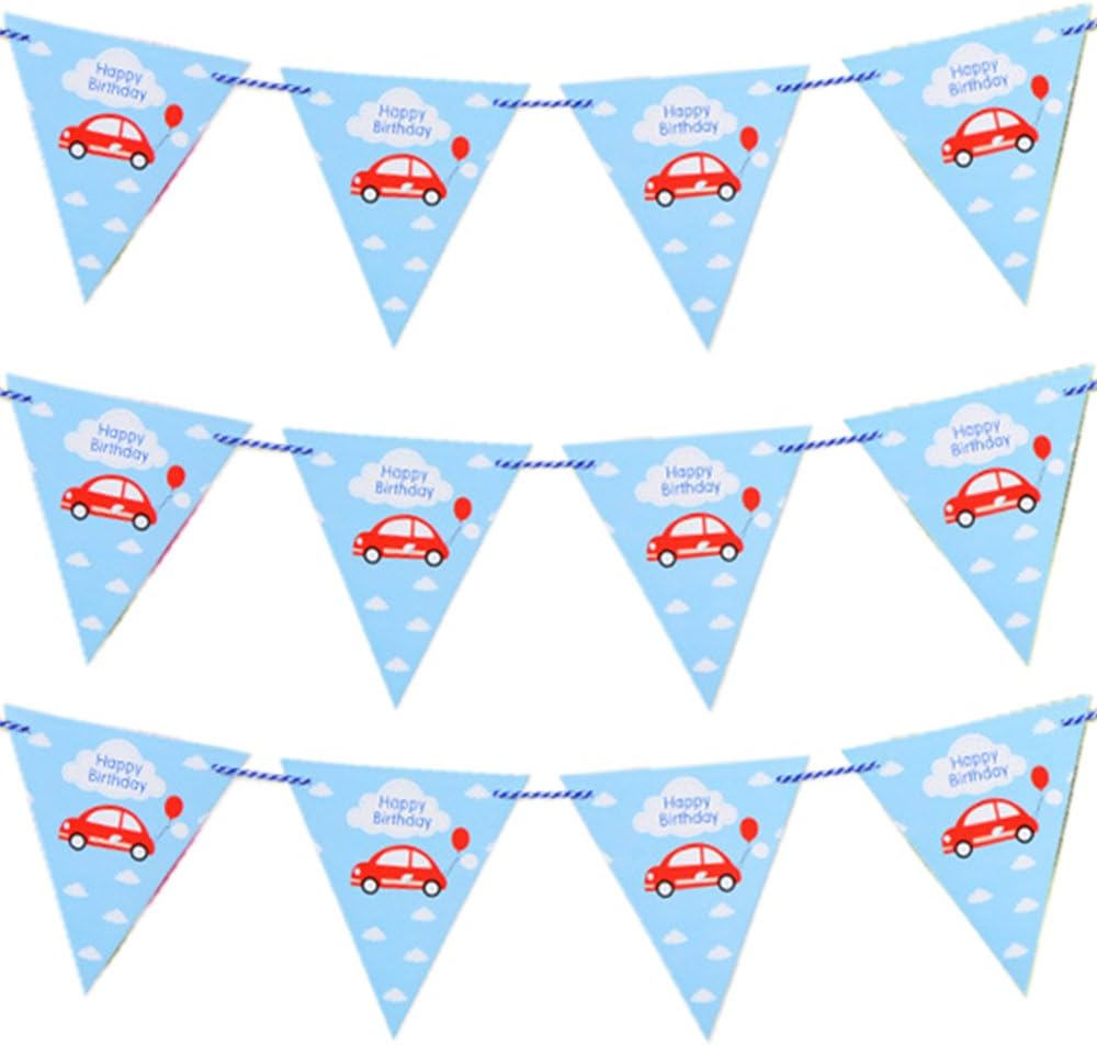 Joewyle Party Supplies Decorations Banner Happy Birthday, 115 inches