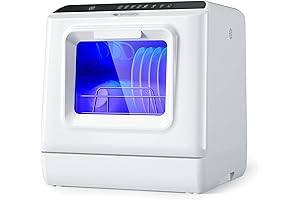 ecozy Portable Dishwasher Countertop: Ultra-Compact, No Hookup Required