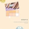 Pimby Foundation, Evanesce Soft Matte Cream Concealer 8 Shade Fade Palette, with Applicator Waterproof Full Coverage Cream for Blemishes & Cover, Long-Lasting Lightweight Formula Safe (Light color)