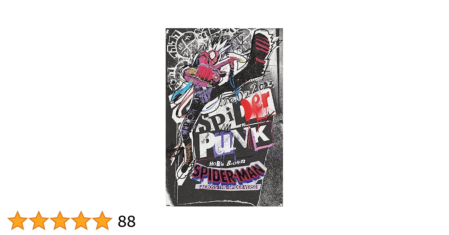 スパイダーパンク スパイダーバース シルクスクリーン フォイル ポスター Amazon.co.jp: Marvel Spider-Man: Across The Spider-Verse