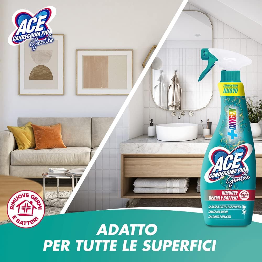 ACE Gentile Spray Universale + Ricarica, Confezione da 10 x 750 ml