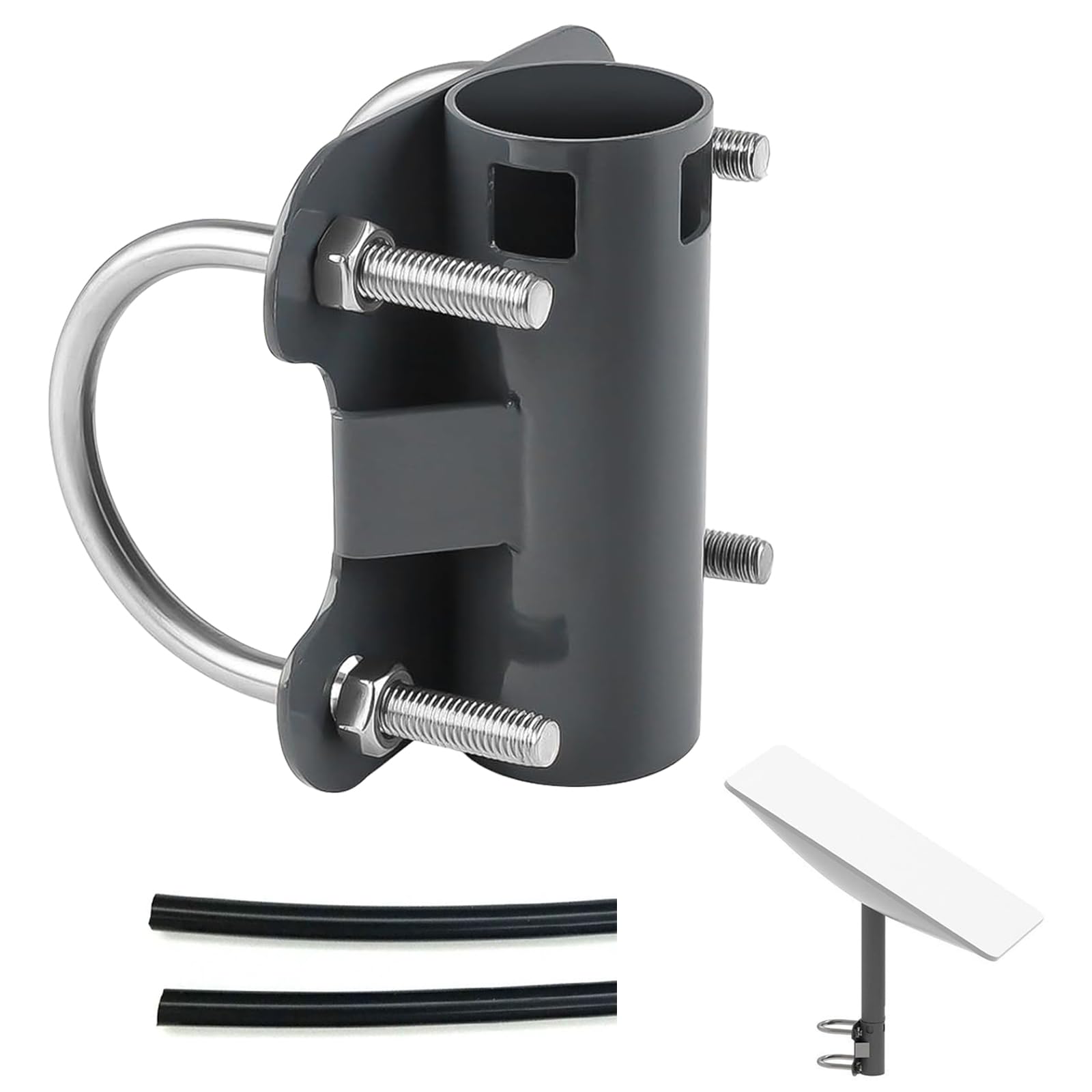 Starlink Antennemast Houder - Roestvrij Staal - U-Vorm 30-50 Mm - Voor Campers & Balkons