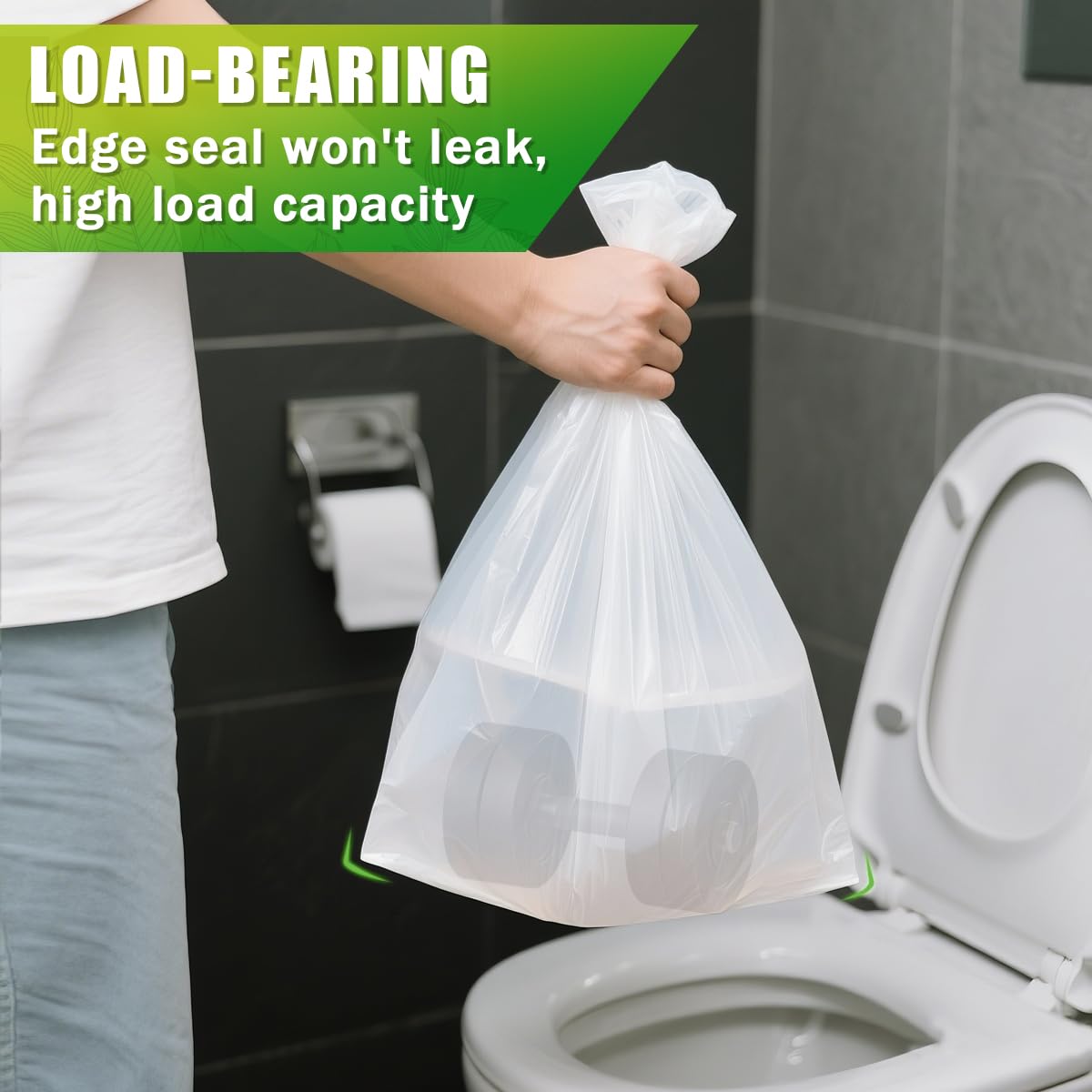 Teivio 5 Liter Small Bin Bags 120 Counts Pedal Bin Liners Thick Plastic - View #10