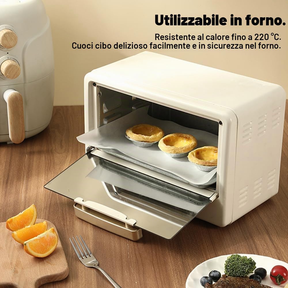 500 Fogli Carta Oleata Per Alimenti, 20 X 30Cm Carta Forno Fogli, Resistente All'Acqua E All'Olio Carta Cerata Per Alimenti, Antiaderente Per Hamburger La Griglia
