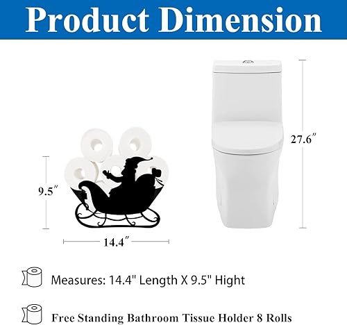 Miniatura 2 de Funny Cowboy with A Gun Paper Roll Holder Montado en la pared, soportes decorativos de papel de metal negro, almacenamiento de papel higiénico para