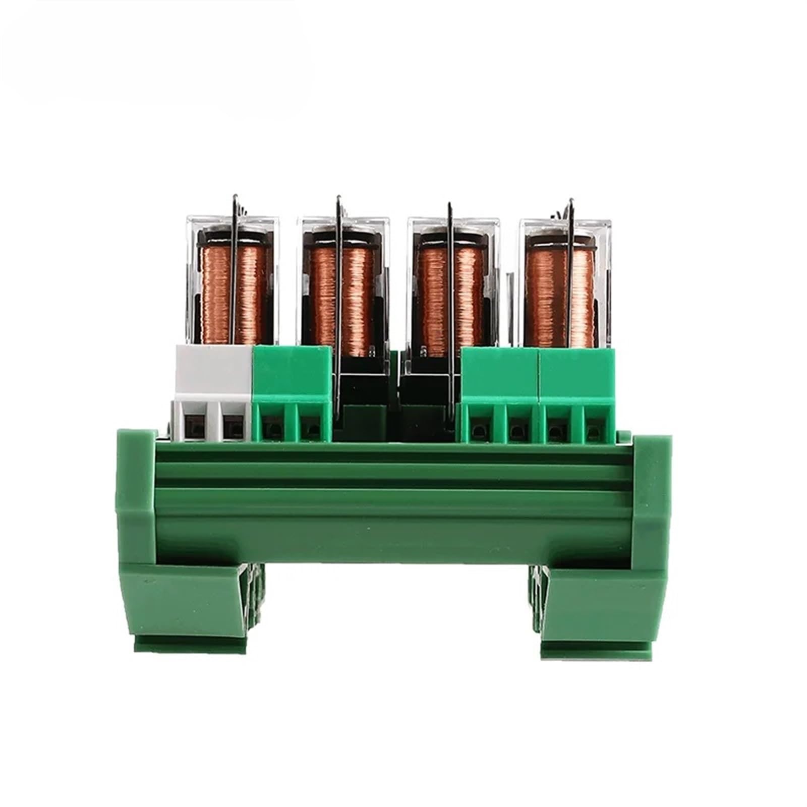 4-kanałowy moduł przekaźnikowy NGG2R, płyta OM z zabezpieczeniem bezpiecznikiem, 1NO/1NC, 12 V/24 V AC/DC (FUSE-4C-12VACDC)