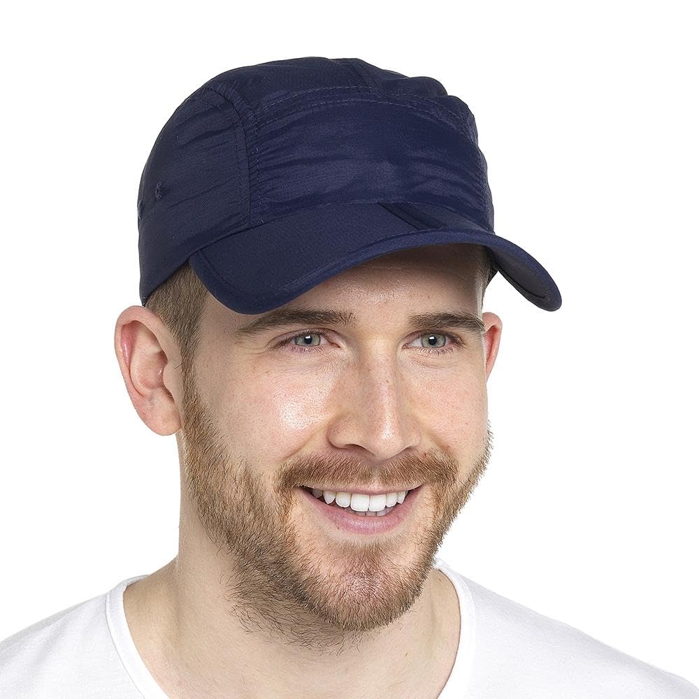 A2z Men's Navy Plain Baseball Cap Breathable Nylon - Baseball Capaz4811