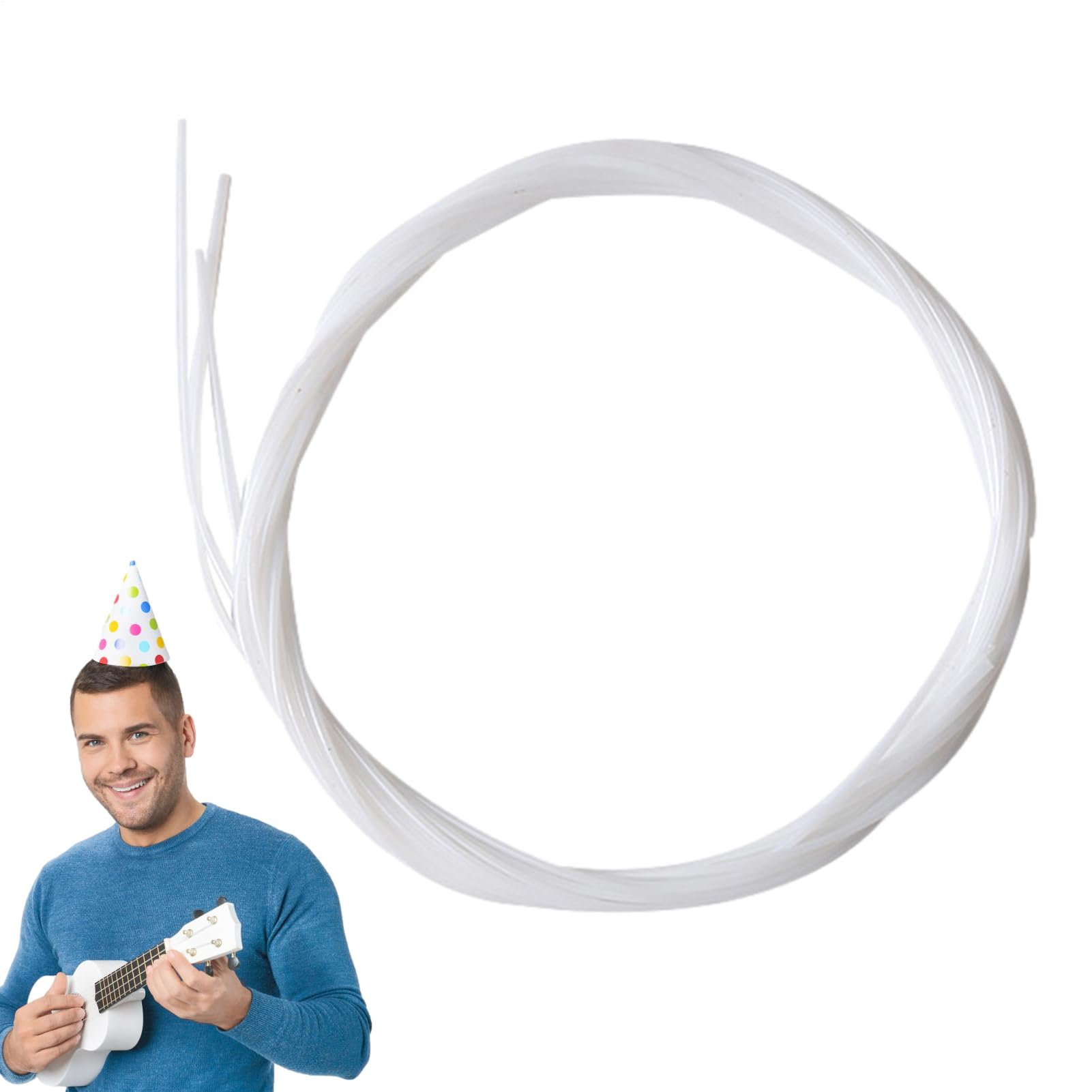 Corde per ukulele,Tuning sostituzione 4 /set - Parte di ricambio per corde | in nylon bianco per accessorio strumento ukulele