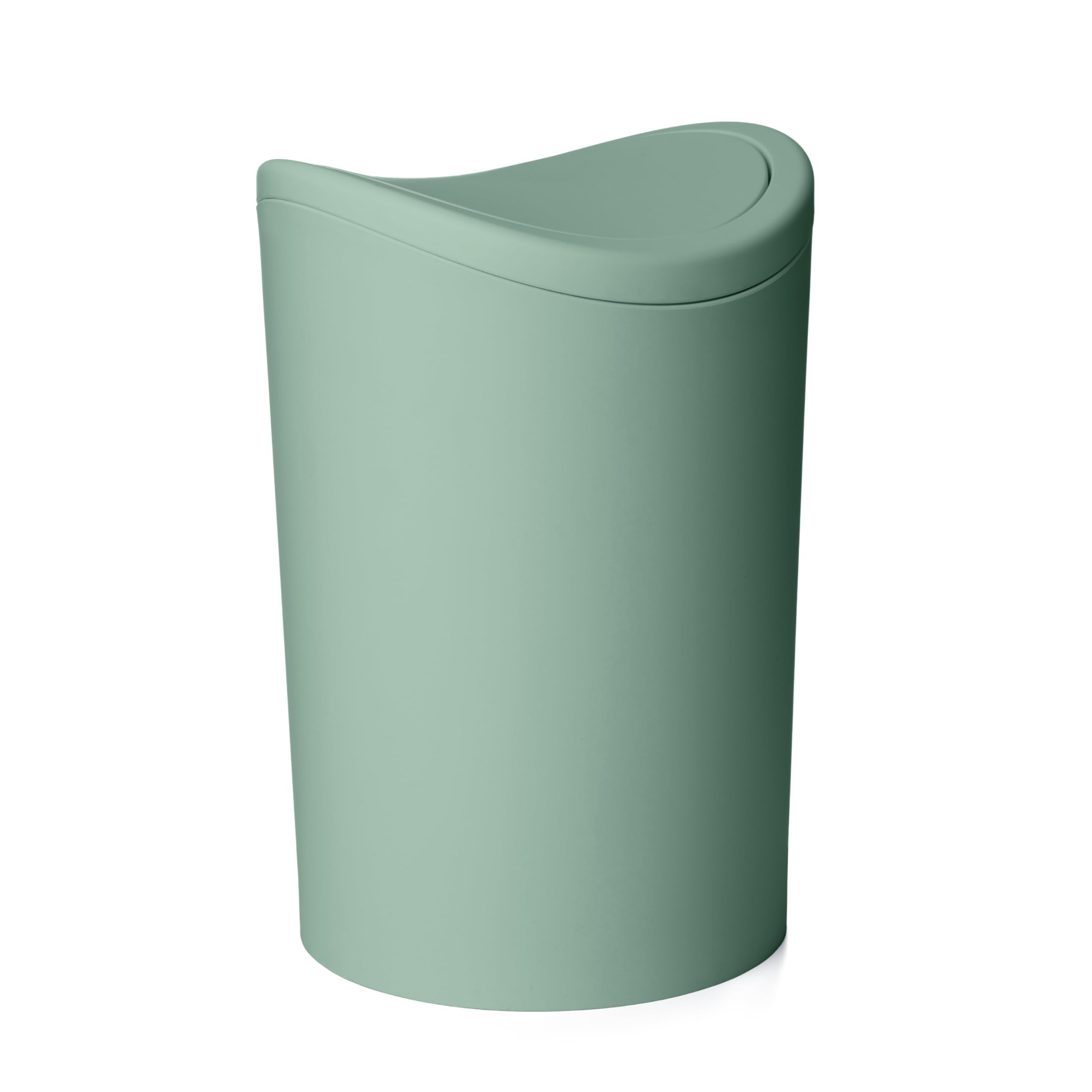 TATAY Bathroom Bin with Swing Lid | 6L Capacity | Compact and Modern Design |...