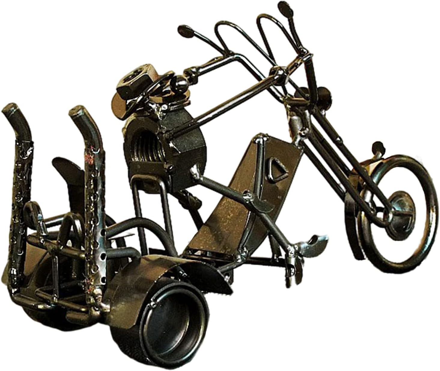 Hellery アイアンミニシミュレートされたオートバイモデルモーター置物バイク飾り手作りオートバイおもちゃ