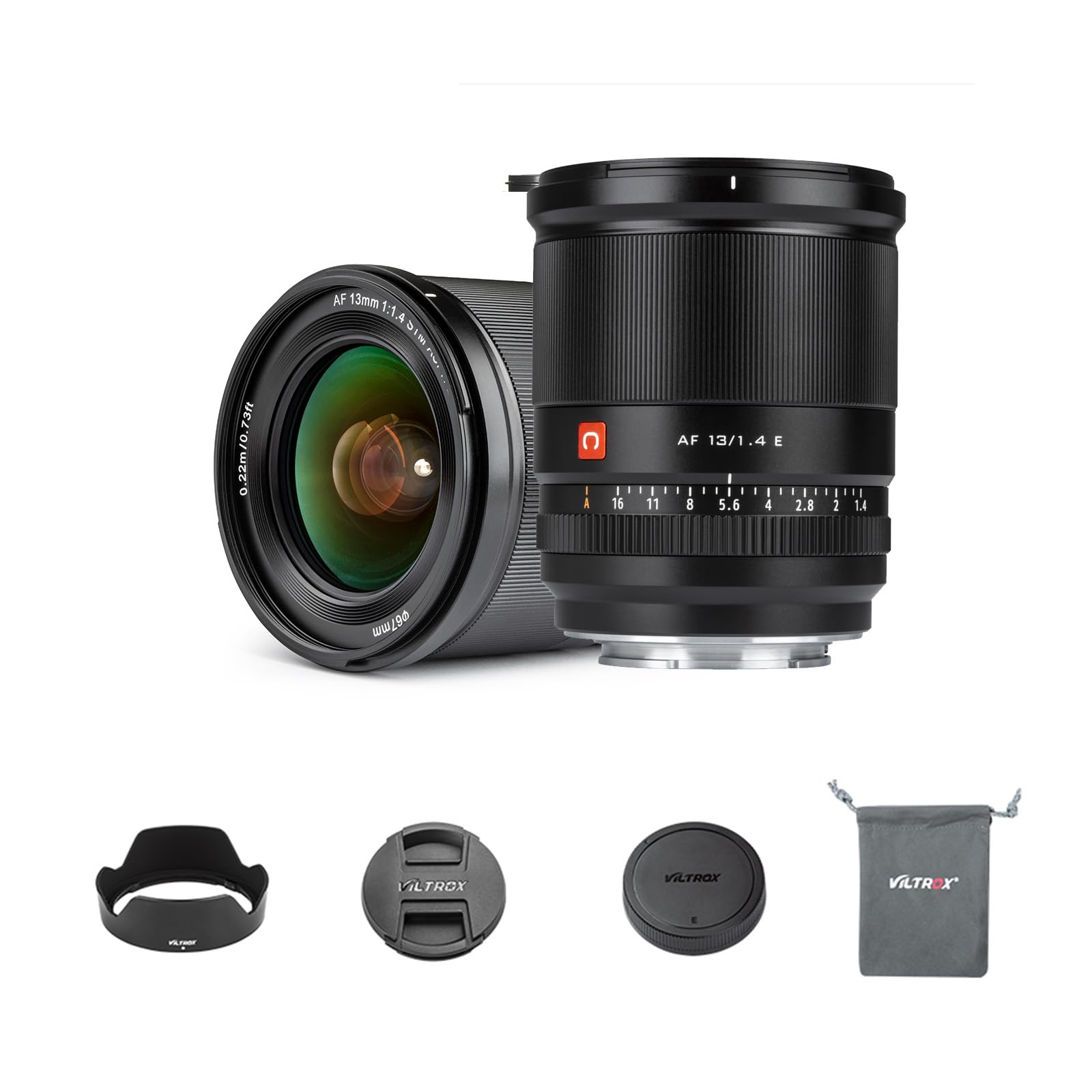 VILTROX 13mm F1.4 f/1.4 Lente de câmera para Sony e Mount, super