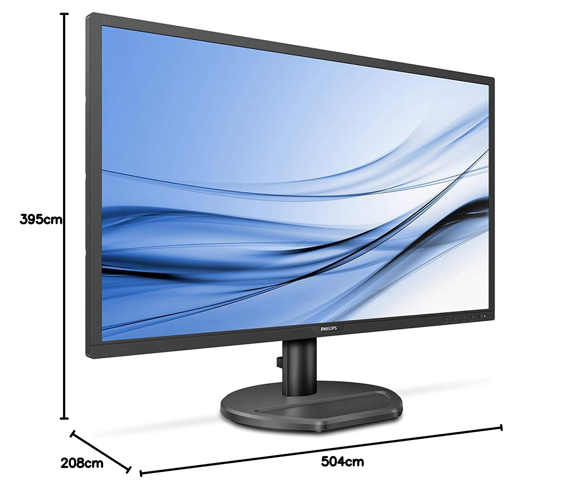 Philips - MMD Monitors Italia Gaming Monitor 221S8LDAB, 22" LED, Full HD, 1 ms, Casse Audio Integrate, HDMI, DVI, VGA, Low Blue Light Protezione Occhi, Flicker Free, VESA, Nero