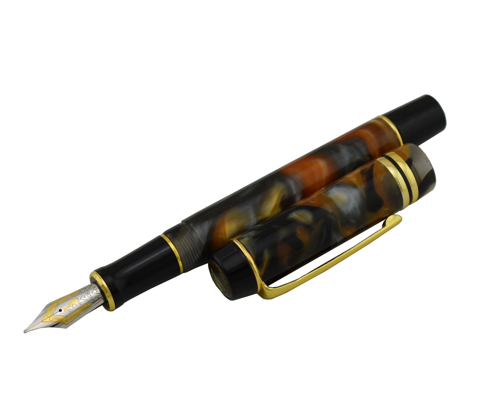 Kaigelu 316 Fountain Pen Medium Nib Century Stars Tiger Eye