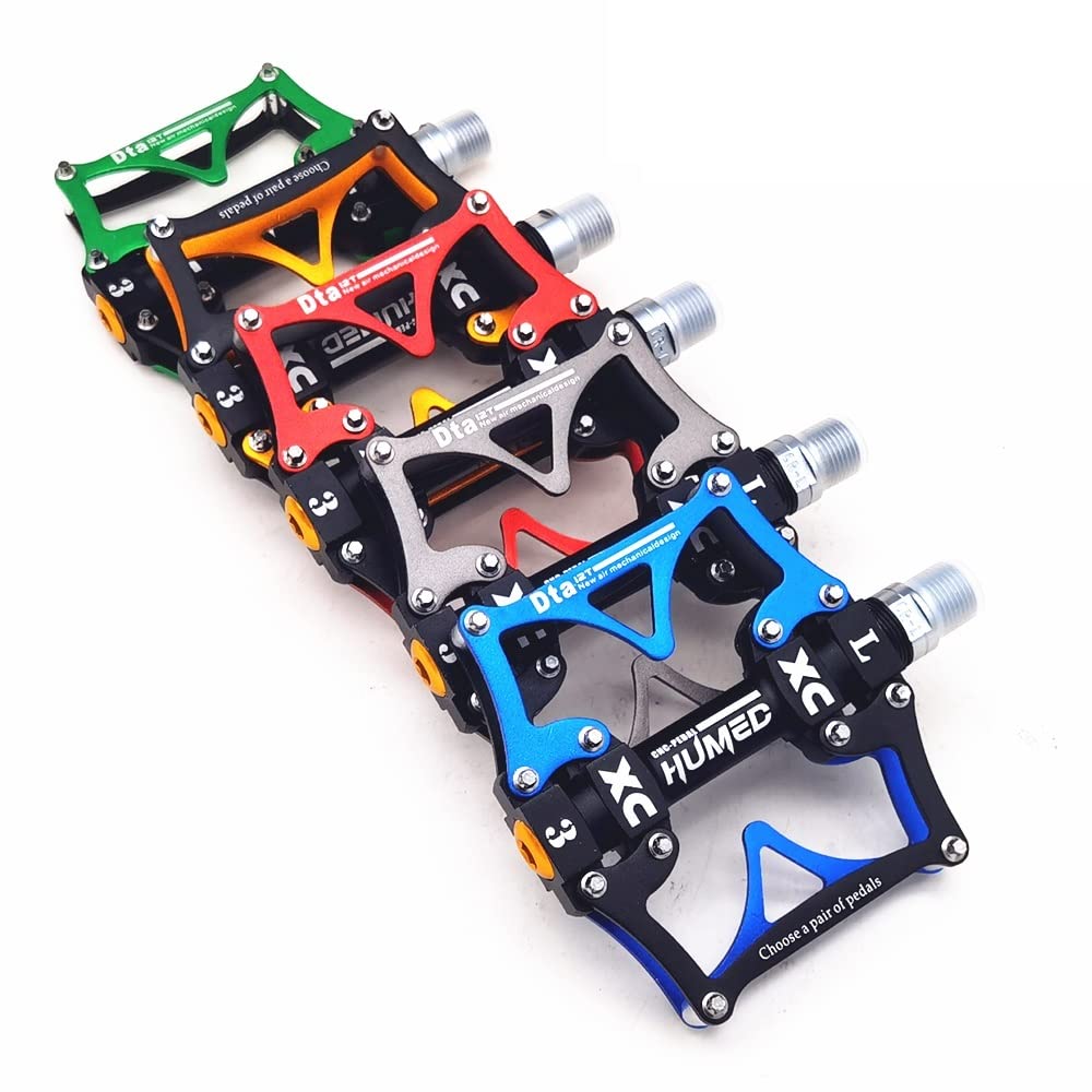 Pedale Fahrrad Mountainbikebrad -Pedale radeln ultraleichte Aluminiumlegierung 3 Lager MTB Pedale Fahrradpedale flach Fahrradpedale