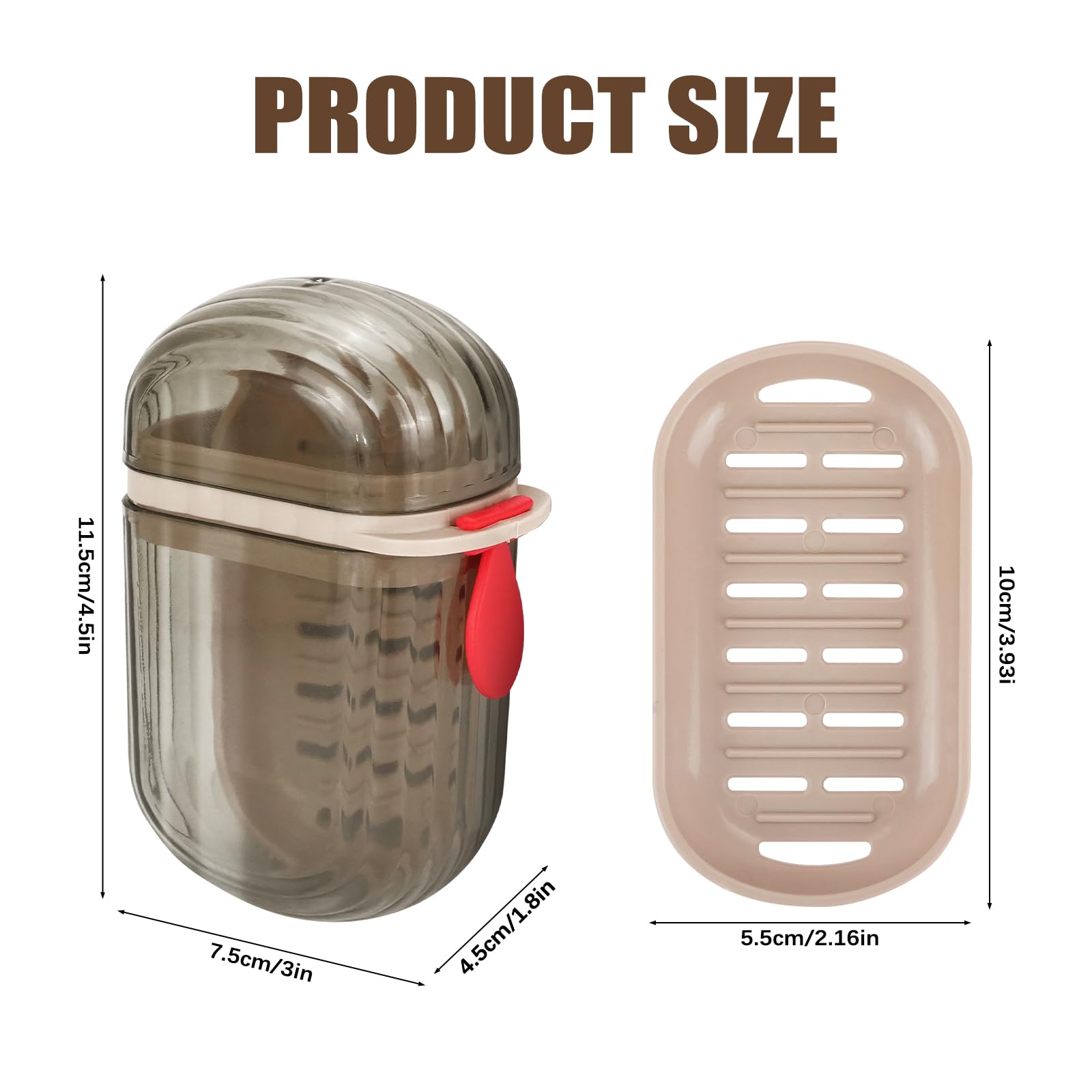 4 Pcs Travel Soap Box Soap Case with Lid, Portable Soap Container Waterproof Leakproof with Draining Layer Soap Dish for Travel Camp Outdoor Bathroom