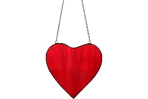 Heart Stained Glass Window Hanging: A Radiant Symphony of Color