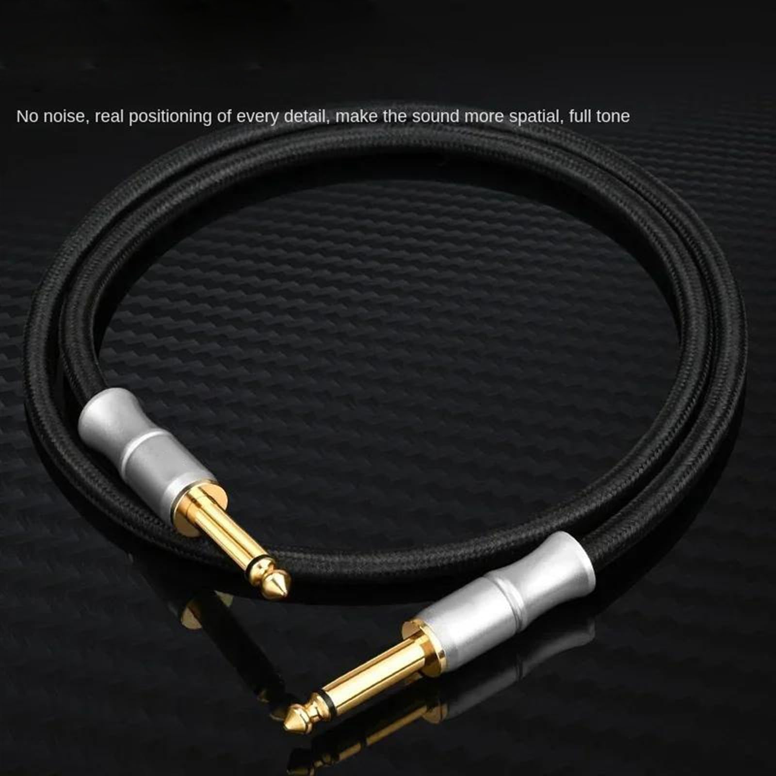 Cable de interconexión de audio Cable de instrumento guitarra no balanceado chapado en oro mono 6,5 mm a,35 0, a m(5m)
