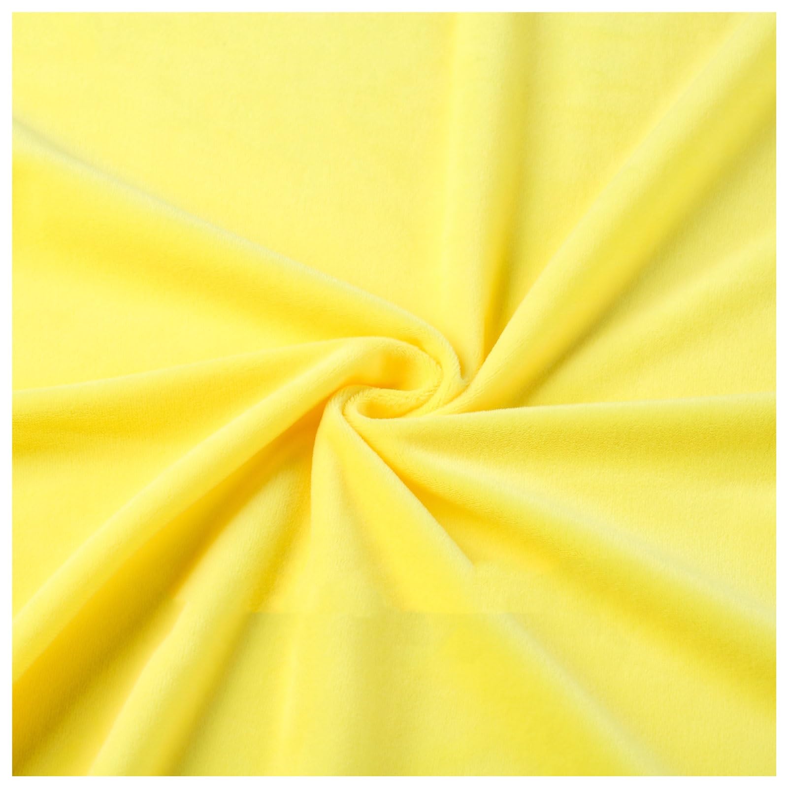 aksamitna tkanina na metry, Aksamitny polar pluszowy welurowy materiał tapicerski kwadraty 50x50cm wielokolorowy(Yellow 5)