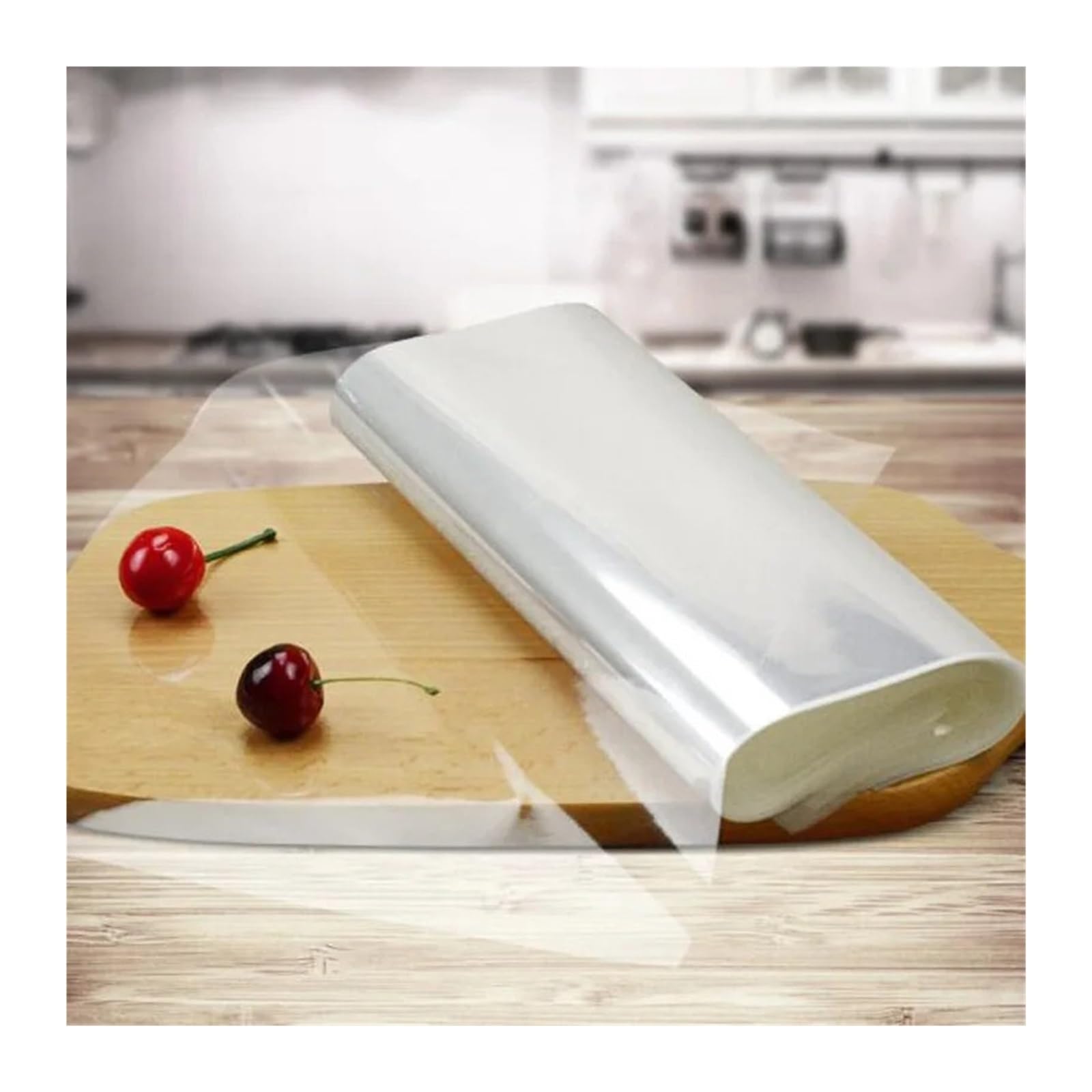 Papel celofán 500 Uds sándwiches de pan película plástica transparente celofán for hornear hoja embalaje papel envoltorio alimentos(21x21cm)