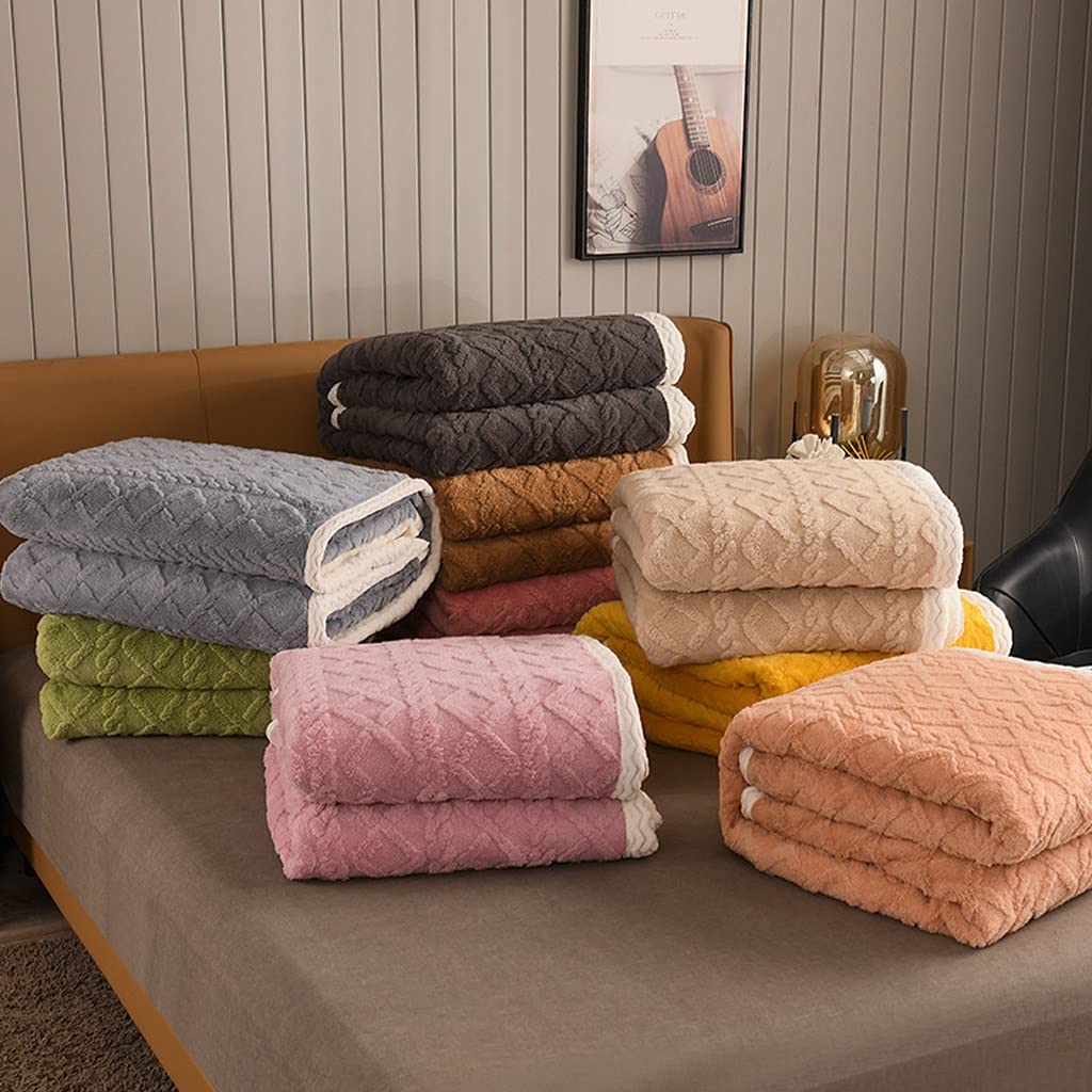 Superweiche Sherpa-Wendedecke Mit Quasten – 264 X 229 Cm, Ombré-Hellbraun, Kuschelig Und Dekorativ