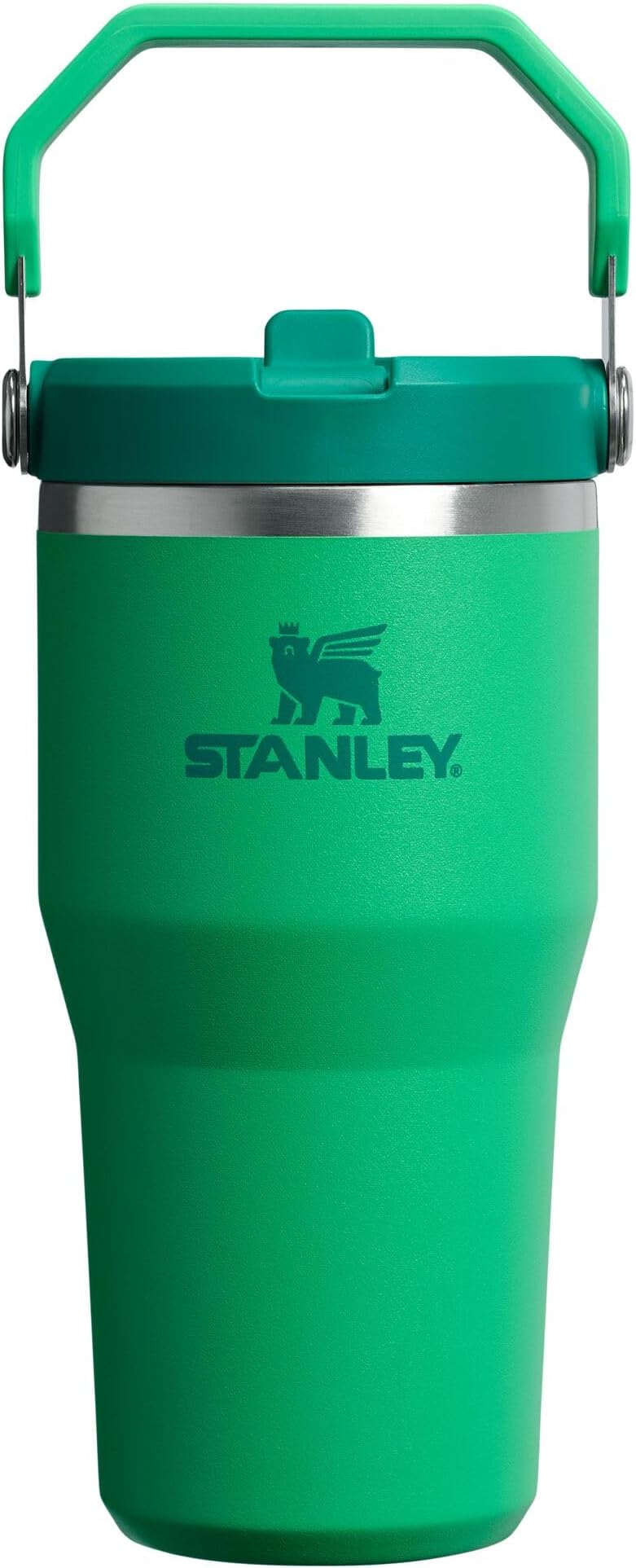IceFlow 2.0 Flip Straw Tumbler with Handle 20 oz | Twist On Lid and Flip Up Straw | Leak Resistant Water Bottle | Insulated Stainless Steel | BPA-Free | Meadow