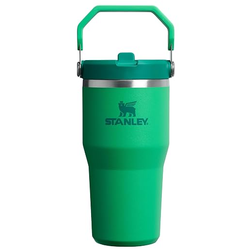 Stanley IceFlow 2.0 Flip Straw Tumbler with Handle 20 oz | Twist On Lid and Flip Up Straw | Leak Resistant Water Bottle | Insulated Stainless Steel | BPA-Free | Meadow