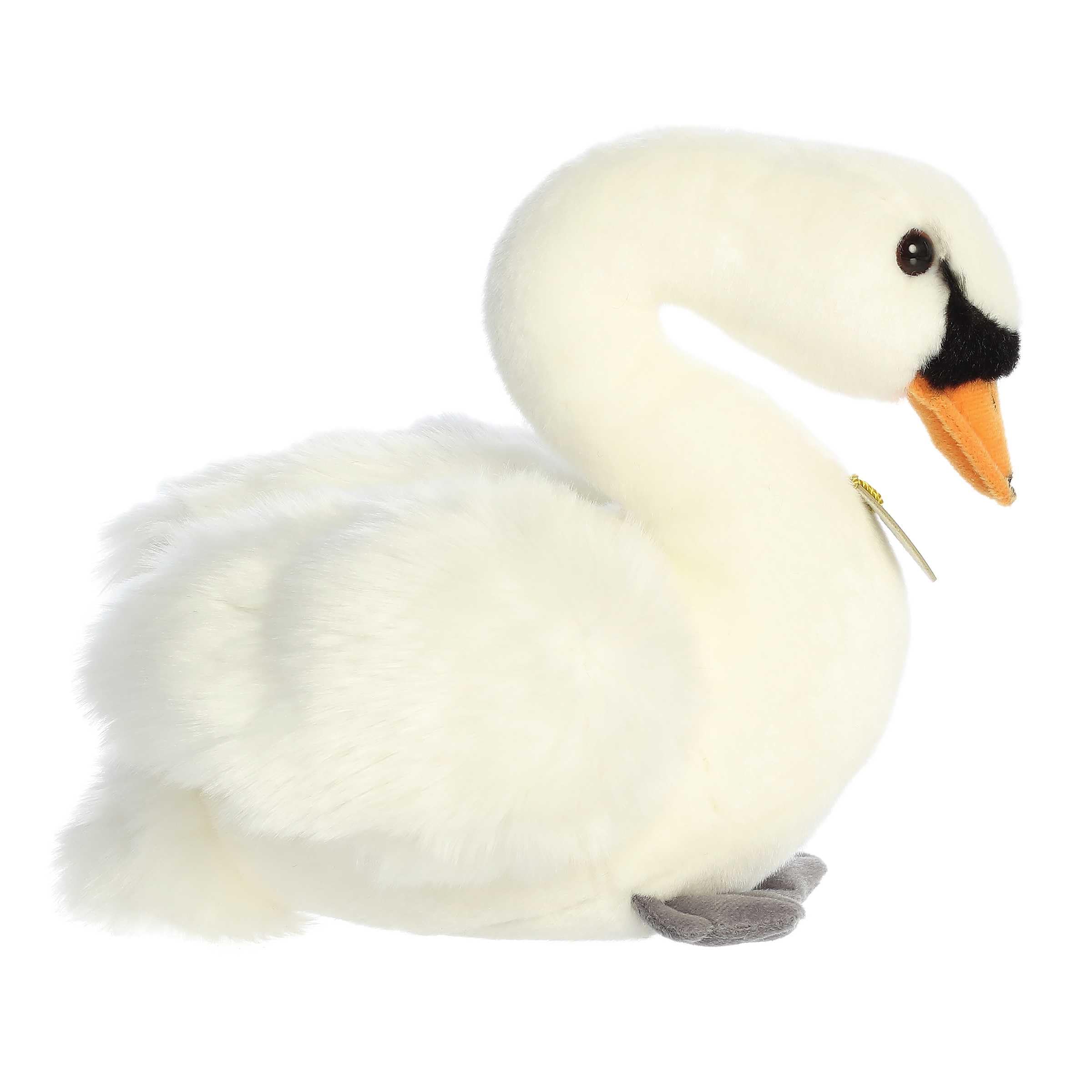 Aurora(r) Realistic Miyoni(r) Swan Stuffed Animal - Lifelike Detail - Cherished Companionship - White 11 Inches - Image 4