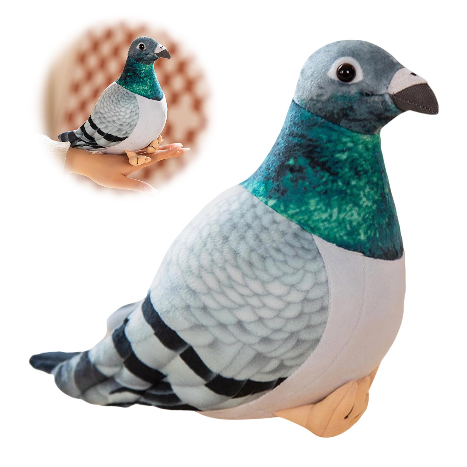 EnixwH Pigeon Plush Realistic Stuffed Animal Plush 20 CM Pigeon Toy Cute Soft Lifelike Toy Pigeons The Fluffy Feel of the Plushs Bird Toys for Kids For Simulation Home Decoration Birthday Gift