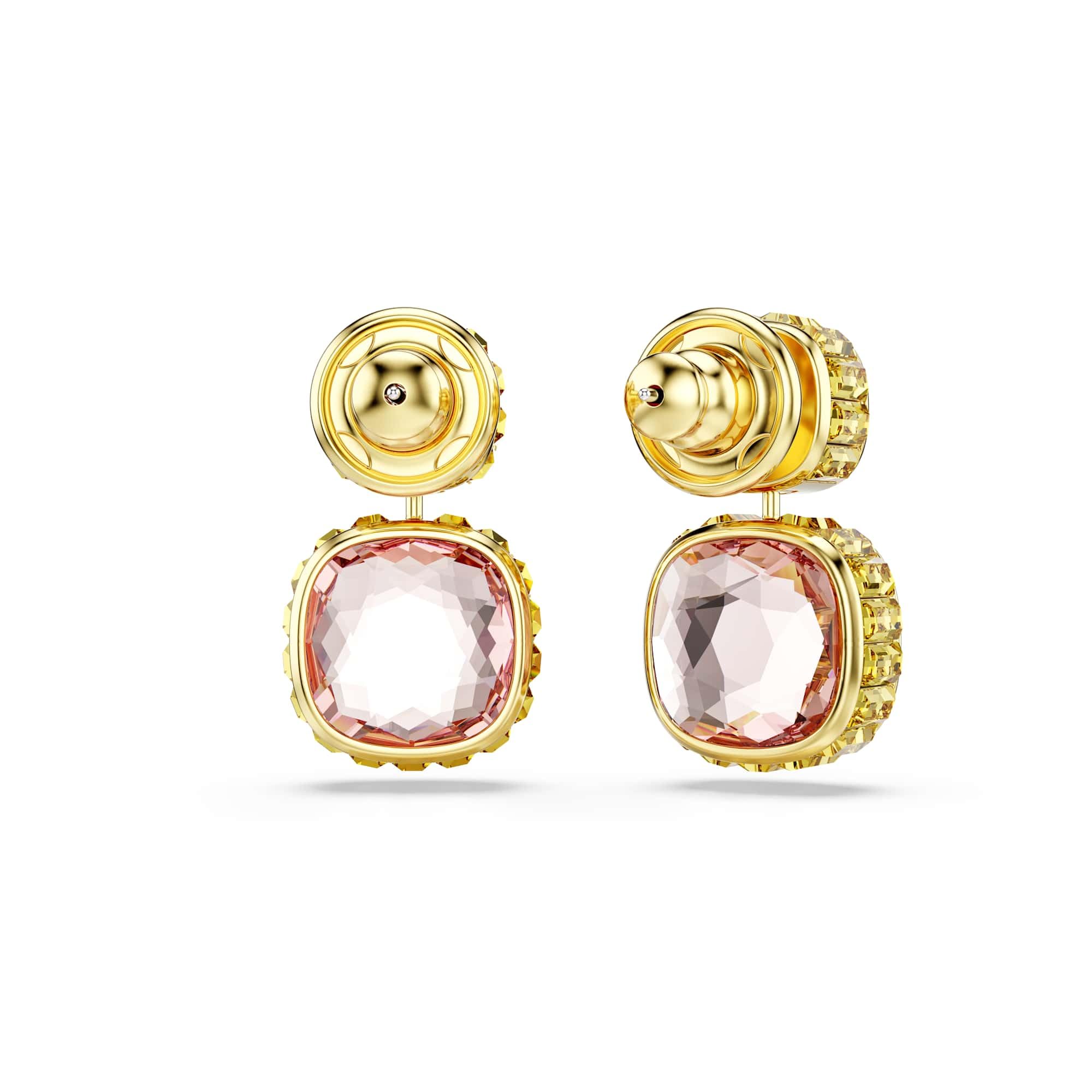Swarovski Chroma Kolekcja, szlif poduszkowy, wielokolorowy, pokryty w odcieniu złota