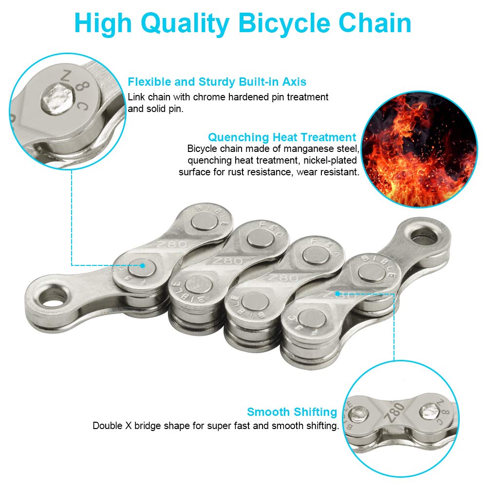 5 Pezzi Bulloni Guarnura Bicicletta 6,5/8,5 Mm Singoli Doppi Catena Ve Diametro Dado Esterno. Parti Di Bici Da Strada Mtb Da 10 Mm - Foto 8