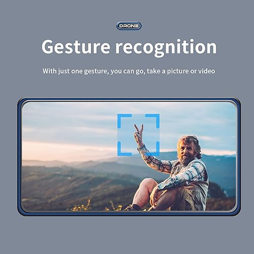 Miniatura 5 de Nuevo dron plegable  Mini dron plegable Fpv Drone remoto Quadcopter con retención de altitud mejorada, control de voz, gestos selfie, adecuado como