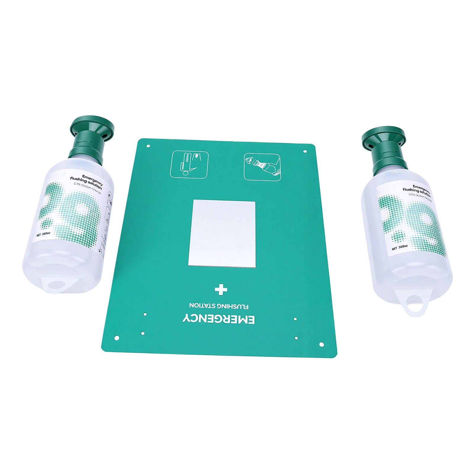 Cosiki Station de Rinçage Oculaire D'urgence avec Bouteilles de 32 Oz